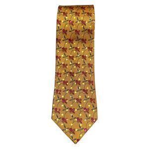 Vintage Ermenegildo Zegna Men Tie Multicolor Floral Silk Classic Made Italy